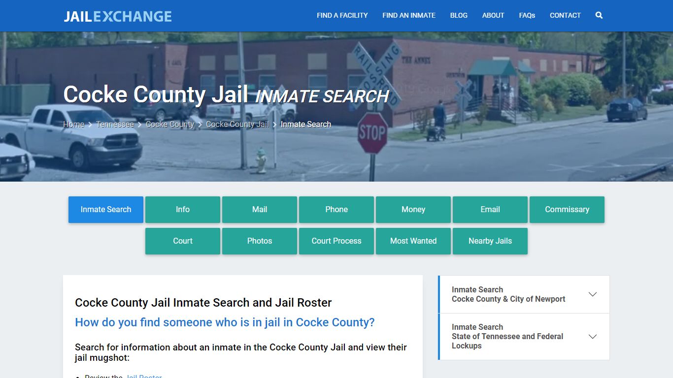 Cocke County Jail Inmate Search - Jail Exchange