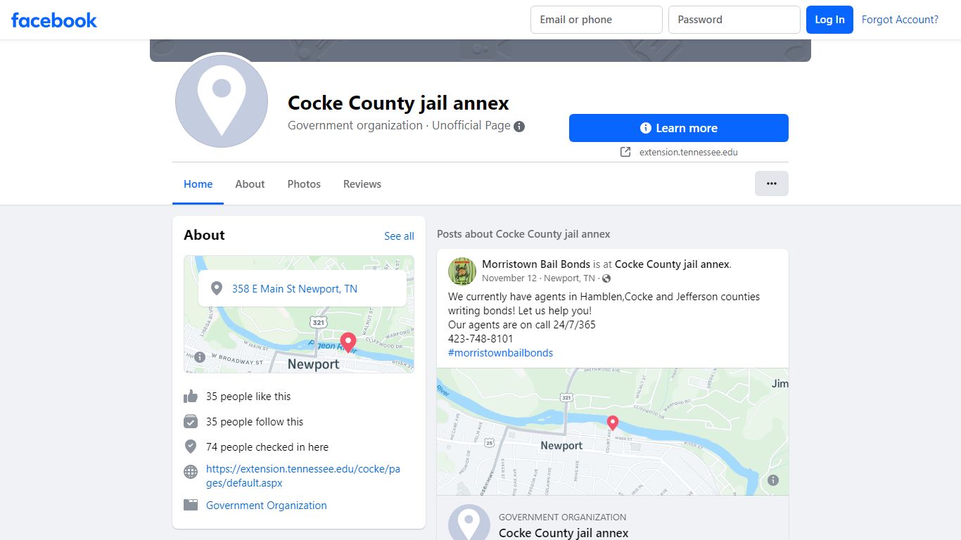 Cocke County jail annex - Facebook